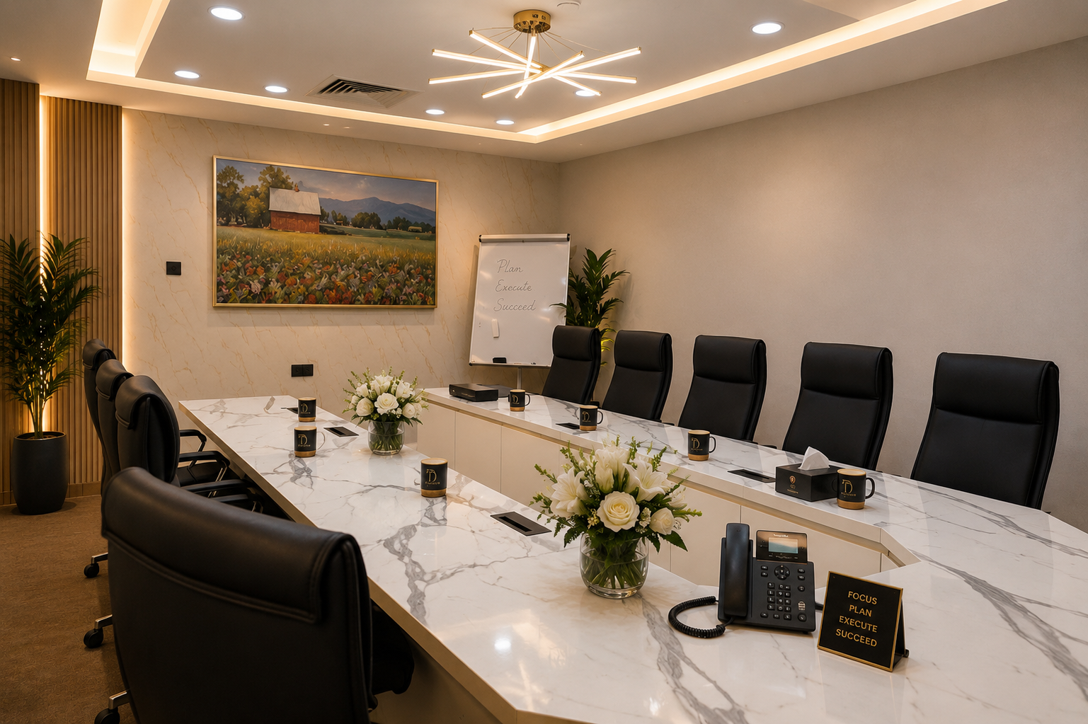 Conference room at Tejwaans Business Centre, Doha