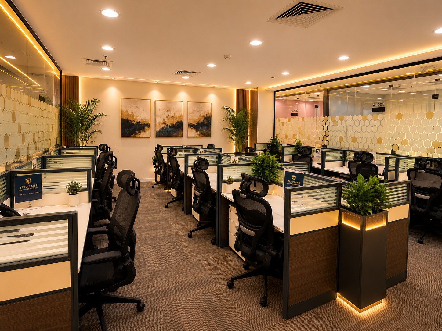 Flexi-Desk coworking space at Tejwaans Business Centre, Doha